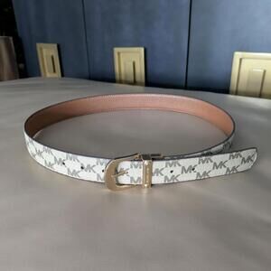 Michael Kors Women's Brown and Cream Belt